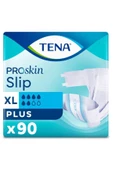 Tena Proskin Slip Plus 6 damla Ekstra Büyük Boy Xlarge Belbantlı Hasta Bezi 30'lu 3 paket / 90 adet - 1