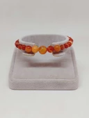 Galaksi Serisi Karnelyan Akik Taşı Tasarım Bileklik thumbnail 4