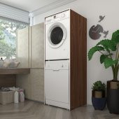 Kenzlife çamaşır-bulaşık makinesi dolabı borya cvz 180*70*60 banyo kapaksız arkalıksız - 1
