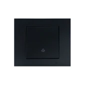 10 Adet Ovivo Grano Siyah Zil Anahtarı Light Çerçeve Dahil 10'lu - 1