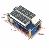 XL4015 Ayarlanabilir Voltaj ve Akım Kontröllü Güç Kaynağı Voltmetre Ampermetre Göstergeli Step-Down thumbnail 6