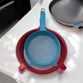 3 lü Plastik Un ve Süt Süzgeci, Katı ve Sıvı Gıdalar İçin Süzgeç Seti - 5