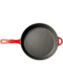 SÜREL Kapaklı Döküm Tava 28CM Kırmızı - 2