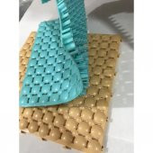 Ortopedik Yer Izgarası Islak Zemin Yer Döşeme Yer Karosu Banyo Yer Izgarası 36 Adet - 4 m2 - 2