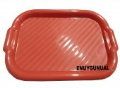 PLASTİK SERVİS TEPSİSİ FASTFOOD TEPSİ SERVİS TEPSİ - 1