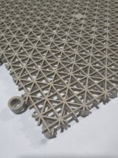 16 Adet KIRILMAZ PLASTİK YER KAROSU ZEMİN KORUMA 1 M2 ALAN İÇİN 25X25 cm - 4