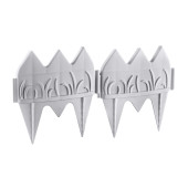 BAHÇE ÇİTİ DEKORATİF RENKLİ 17 CM UZUNLUK X 8 ADET  136 CM - 11