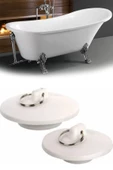 Banyo Küvet Lavabo Tıpası Lavabo Gider Tıkacı 2 Adet Tıpa - 1
