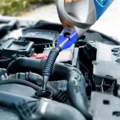 Huni Plastik Katlanabilir Geniş Ağız Araba ve Motorsikletler için Kolay Temizlenen Motor Yağ Hunisi - 4