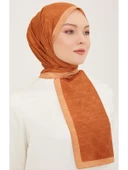 Trend Monogram Şal 2-132 - Kiremit - 1