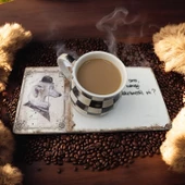 Patili Dostlarımız Kahve & Çay Sunumluğu - Ahşap Sunumluk - 1