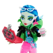 Orjinal Monster High Bebekleri Gizemli Arkadaşlar Neon Monster High Seri 3 Bebekleri Ghoulia thumbnail 4