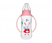 Wee Baby 6-18 Ay Kulplu PP Biberon 270 Ml - Pembe - 1