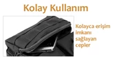 Protector Plus Çok Gözlü Postacı Çanta (Siyah) - 4