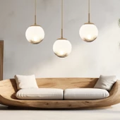 Apliqa Mirsad 3Lü Sıralı Eskitme Tekli Retro Modern Sarkıt Avize thumbnail 1