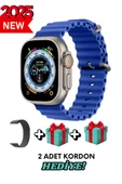 Apple iPhone 11 Pro Uyumlu Akıllı Saat Watch ULTRA2 49MM Kordon Hediyeli - Son Versiyon - 1