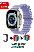 Apple iPhone 12 Uyumlu Akıllı Saat Watch ULTRA2 49MM Kordon Hediyeli - Son Versiyon thumbnail 1