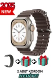 Samsung Galaxy Z Flip Uyumlu Akıllı Saat Watch ULTRA2 49MM Kordon Hediyeli - Son Versiyon - 1