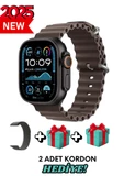 Xiaomi Redmi Note 8 Uyumlu Akıllı Saat Watch ULTRA2 49MM Kordon Hediyeli - Son Versiyon - 1