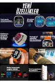 Apple iPhone 16 PRO Uyumlu Akıllı Saat Watch ULTRA2 49MM Kordon Hediyeli - Son Versiyon - 5
