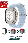 Apple iPhone 11 Pro Uyumlu Akıllı Saat Watch ULTRA2 49MM Kordon Hediyeli - Son Versiyon - 1