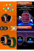 Apple iPhone 16 PRO Uyumlu Akıllı Saat Watch ULTRA2 49MM Kordon Hediyeli - Son Versiyon - 2