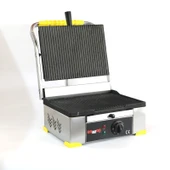 Ev Tipi 8 Dilim Elektrikli Saf Döküm Tost Makinesi  Saf  Döküm 30x23 - İnoks Sarı thumbnail 2