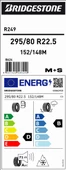 295/80R22.5 152/148M M+S & SFM R249 BRIDGESTONE A.ÖN - 2