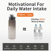 Shotay Su Matarası Policarbon Gri 950Ml thumbnail 5