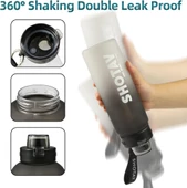 Shotay Su Matarası Policarbon Gri 950Ml thumbnail 3