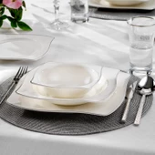 Schafer Bety Yemek Takımı 48 Parça-Platin - 2