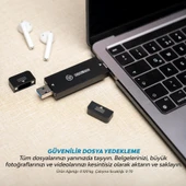 NPO DK01 USB-A/Type-C 1000/900Mb/s 2TB 22x42 M.2 NVMe Taşınabilir Harici SSD - 3