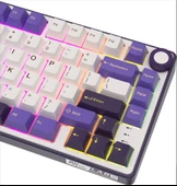 Royal Kludge R75 75% Kablolu US Gaming Klavye (Beyaz-Mor) - 3