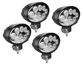 4 Adet 8 Power Ledli Oval 9-60 Volt 24w Ip67 Çalışma Lambası thumbnail 1