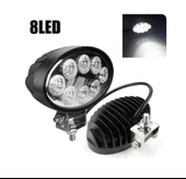 8 Power Ledli Oval 9-60 Volt 24w Ip67 Çalışma Lambası thumbnail 1