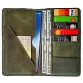 Rich Smith Portföy Iphone Kılıf Cüzdan Hakiki Gerçek Deri 3014 Yeşil (Tiguan) thumbnail 2