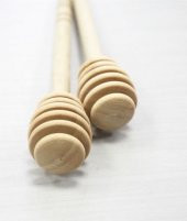Bal Kaşığı Daldız 2 Li Ahşap 15 cm Büyük Boy - 3