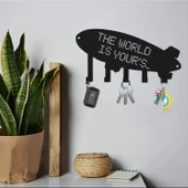 THE WORLD IS YOUR'S METAL ANAHTARLIK SİYAH - 4