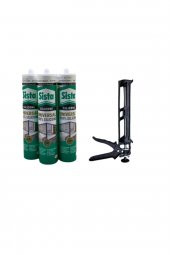 Beyaz Silikon 280 Ml 3lü Set Ve Plastik Silikon Tabanca - 1