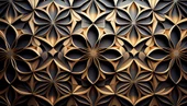 3 Boyutlu Geometrik Çizim Desenli Duvar Kağıdı - 7