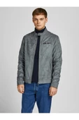 Jack Jones Erkek Sedona Sage Biker Yaka Ceket Sentetik Süet Görünümlü Şık Tasarım 12147218 - 6