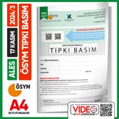 ALES 2024/3 (KASIM) ÖSYM Tıpkı Basım Çıkmış Soru Deneme Kitapçığı Video/PDF Çözümlü Türkiye Geneli - 1