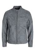 Jack Jones Erkek Sedona Sage Biker Yaka Ceket Sentetik Süet Görünümlü Şık Tasarım 12147218 - 1