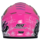 MTS 201 PEMBE ÇOCUK KASKI KAPALI MODEL - 4