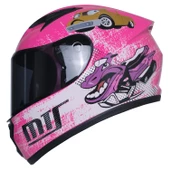 MTS 201 PEMBE ÇOCUK KASKI KAPALI MODEL - 1