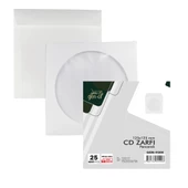 Gen-Of Pencereli CD Zarfı Beyaz 80 gr 1000 li Tutkallı - 1