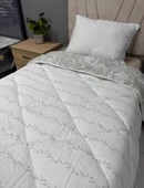 Clasy %100 Pamuk Ranforce Tek kişilik Yorgan Çift Taraflı Miza V1 Kırmızı Çiçekli Desen - 1