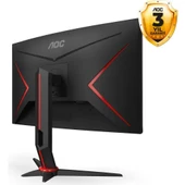 AOC 27" CQ27G2SE/BK 1 ms 165 Hz 2K QHD VA Curved Oyuncu Monitörü(Ölü Pixel) - 4