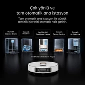 Dreame L20 Ultra Su ve Çöp İstasyonlu Akıllı Robot Süpürge Beyaz - 5