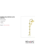 Domino Altın Duş Ünitesi 440615G - 2